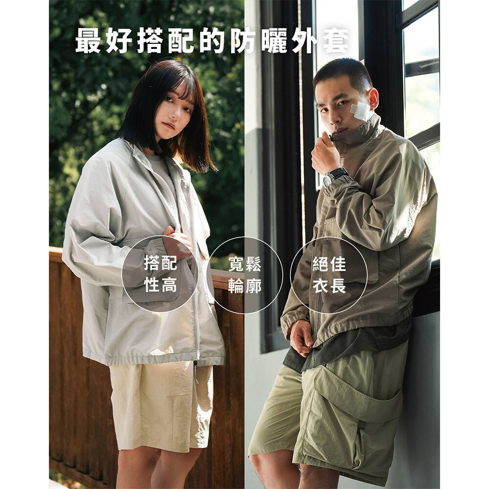 P Logo全機能抗UV立領防曬外套
