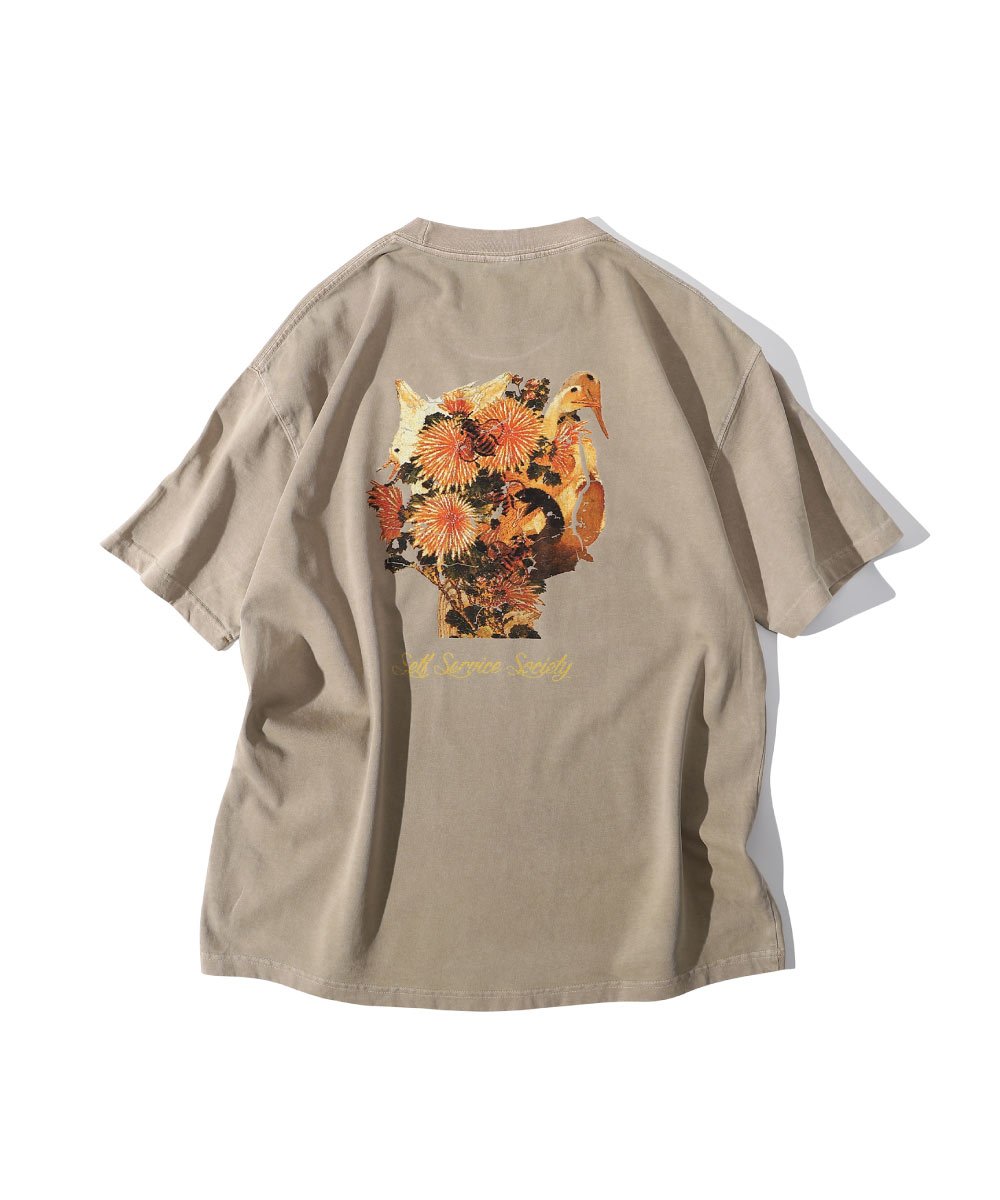 水洗印花上衣 THE HANA-01 WASHED TEE
