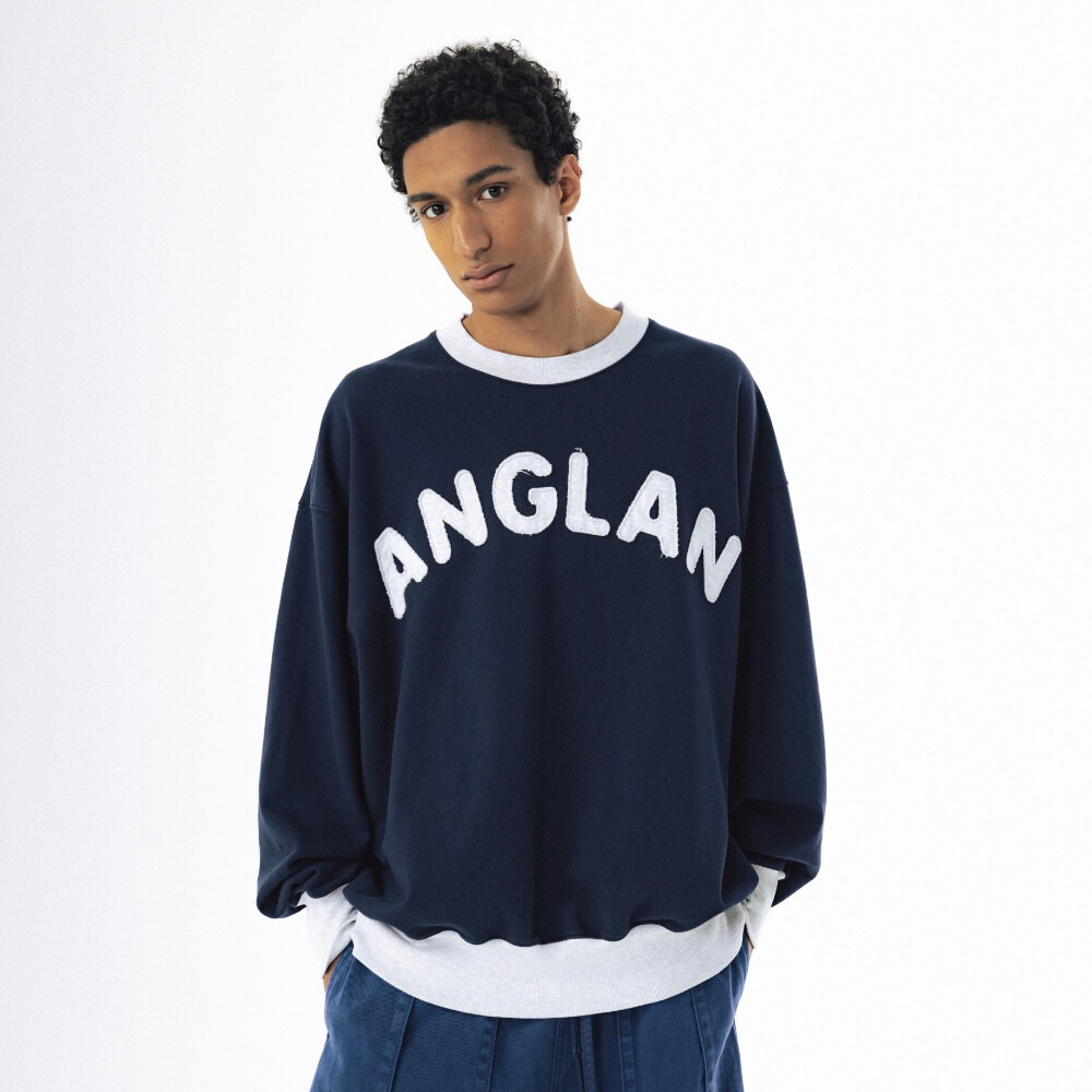 貼布logo大學Tee Applique Sweat Shirt