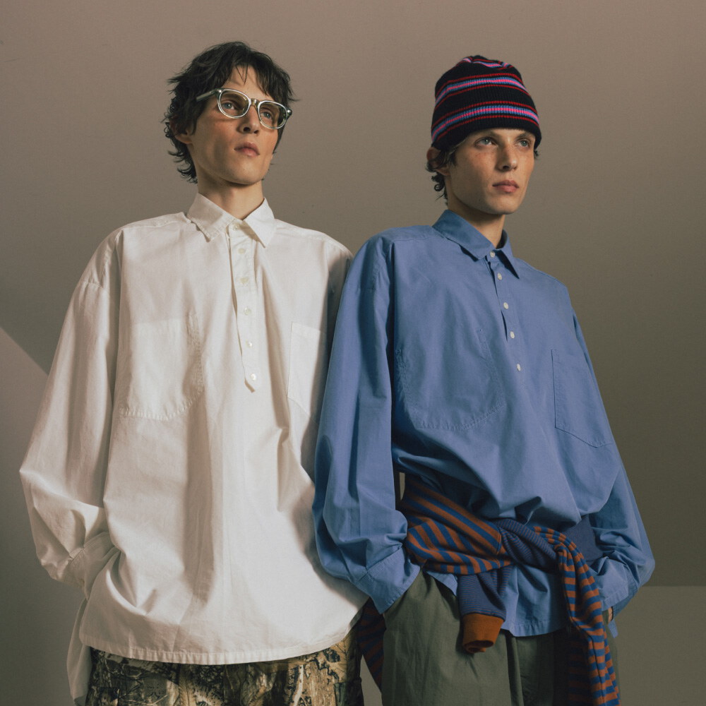 側開衩套頭襯衫 Pullover Side Slit Shirt