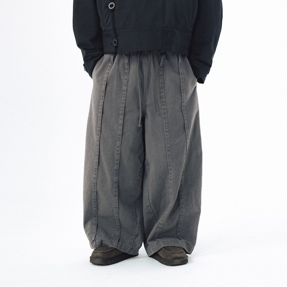 AGL1618-262 褶皺縫線繭型褲 Folded Stitch Balloon Pants