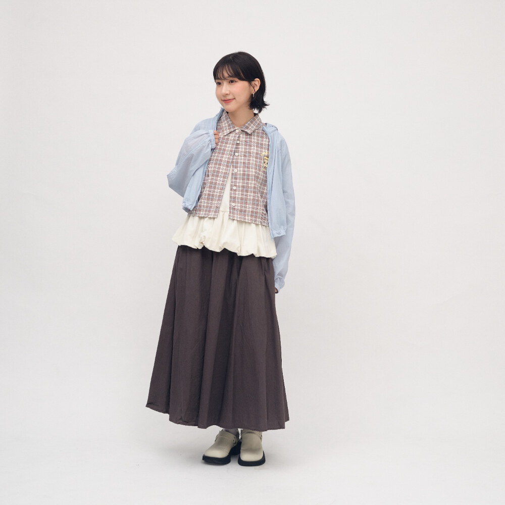 OSAMU GOODS 聯名格紋女裝短袖襯衫