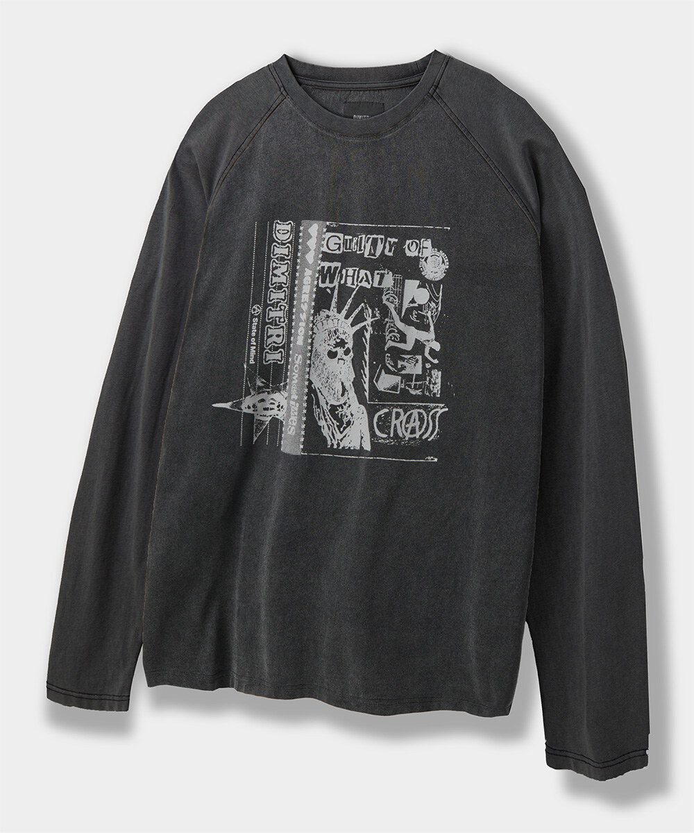 圖像上衣 RAGLAN COLOR BLOCK PIGMENT ARTWORK T-SHIRT