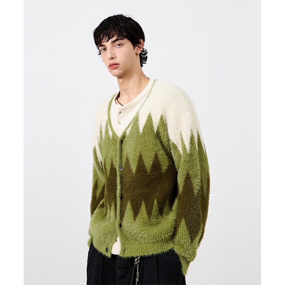 開襟針織外套 HAIRY MOHAIR CARDIGAN