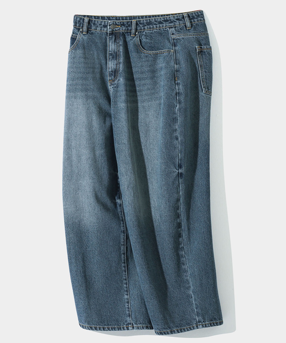 寬版牛仔褲 ASI FOUR SEASONS WASHED WIDE FIT DENIM PANTS