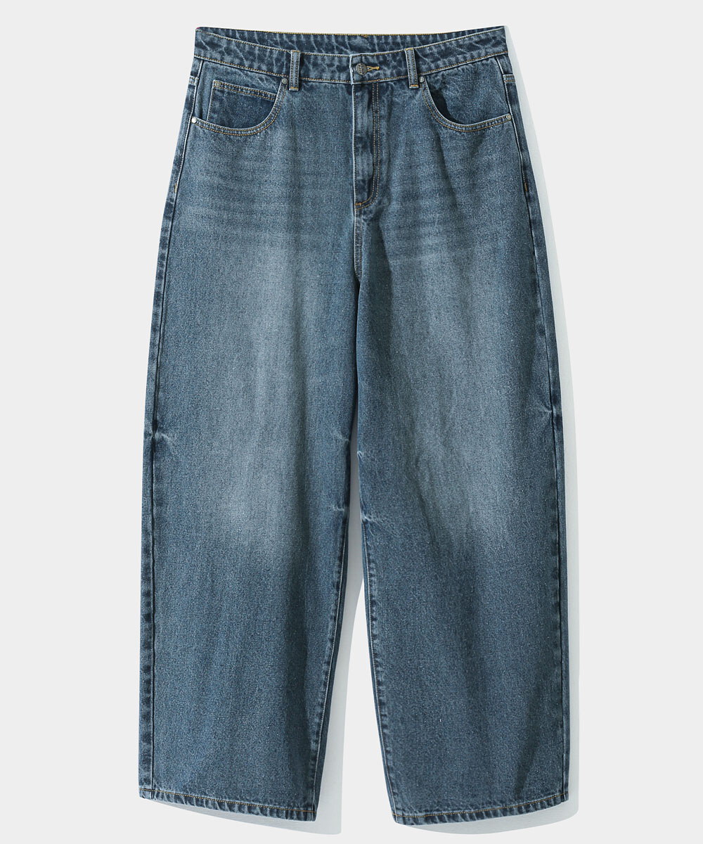 寬版牛仔褲 ASI FOUR SEASONS WASHED WIDE FIT DENIM PANTS