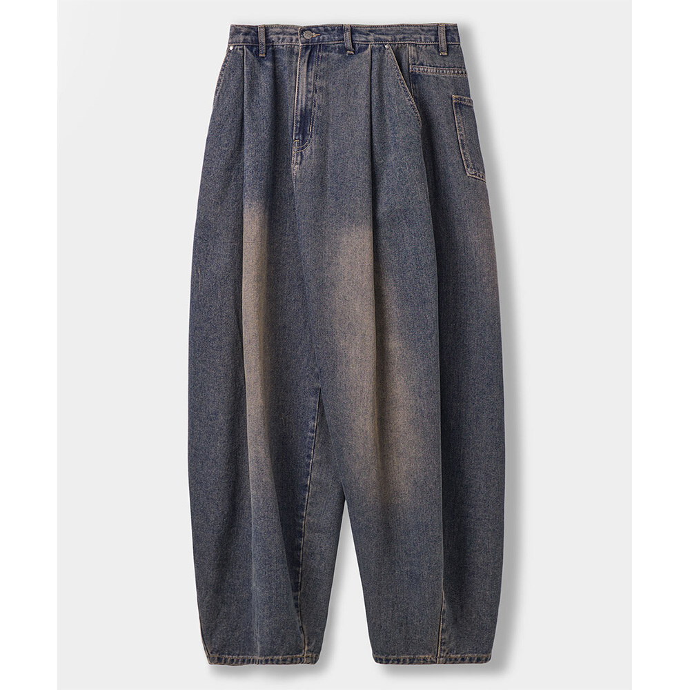 氣球牛仔褲 ASI ESSENTIAL CURVED BALLOON DENIM PANTS