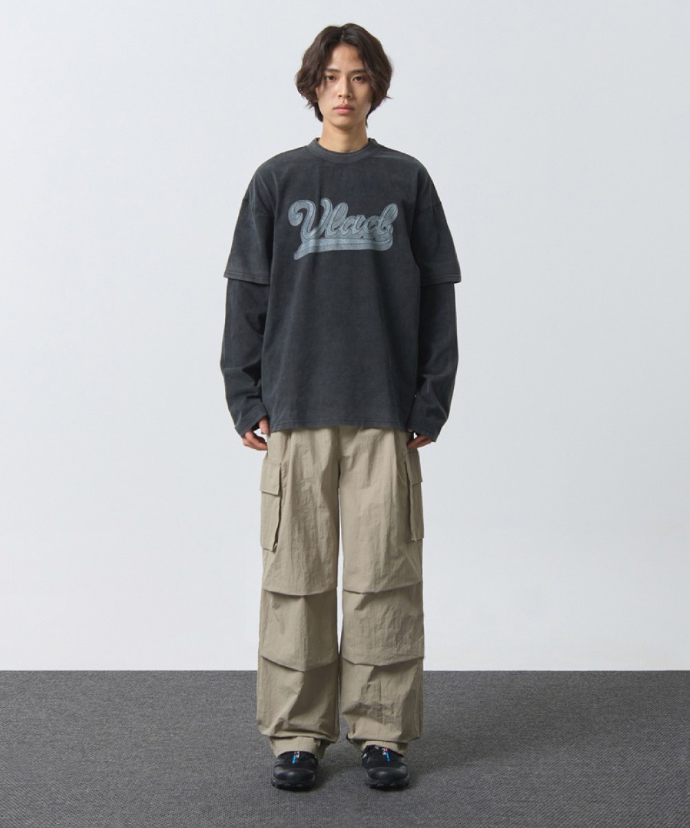 尼龍降落傘長褲 ONE TUCK NYLON PARACHUTE CARGO PANTS