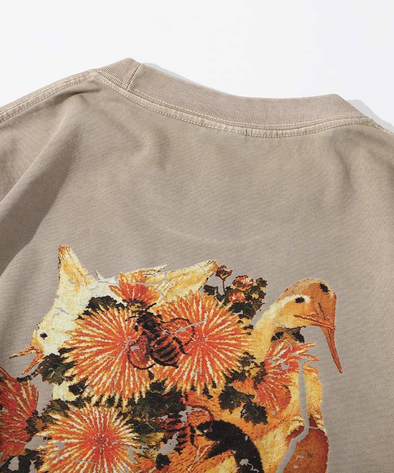 水洗印花上衣 THE HANA-01 WASHED TEE