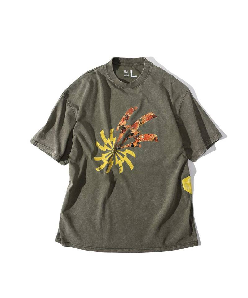 3SB0103-252 水洗印花上衣 THE HANA-02 WASHED TEE