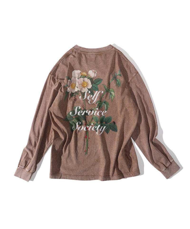 3SB0105-252 品牌花卉長袖上衣 Brand Logo Flower Tee