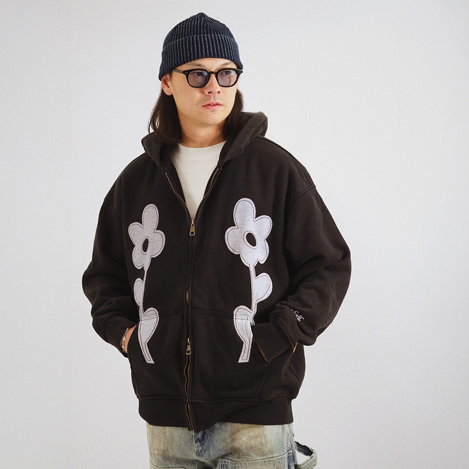 3SB1102-261 花卉印花連帽外套 Flower Printed Hoodie