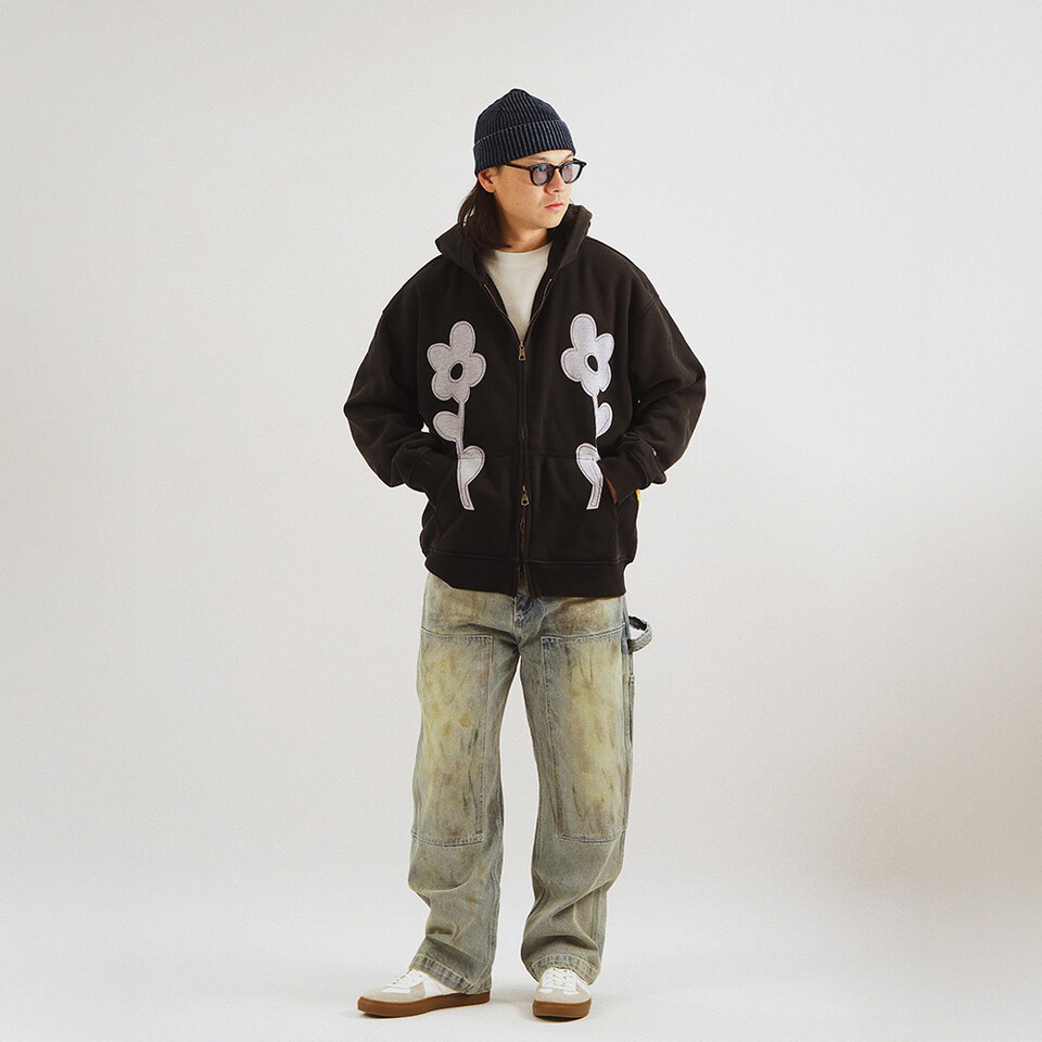 花卉印花連帽外套 Flower Printed Hoodie