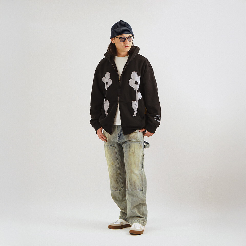 花卉印花連帽外套 Flower Printed Hoodie