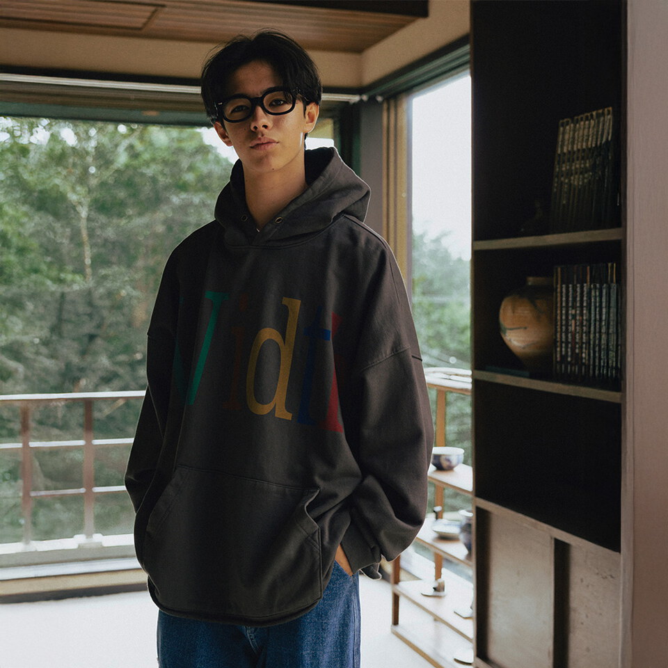 AGL0001-252 連帽上衣 Width Print Hoodie