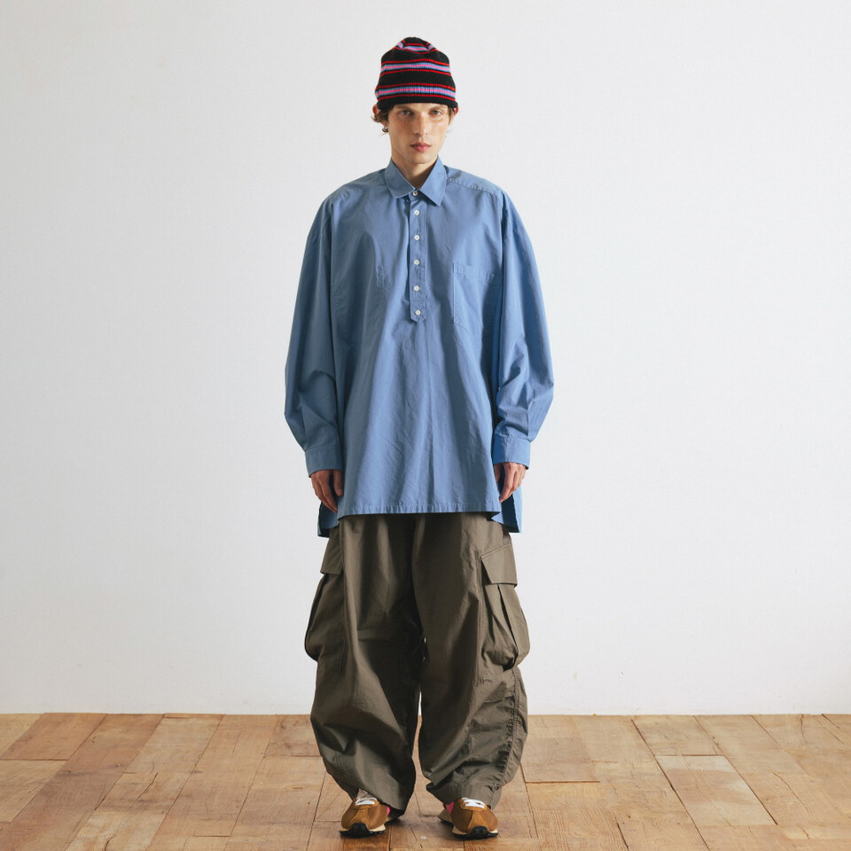 側開衩套頭襯衫 Pullover Side Slit Shirt