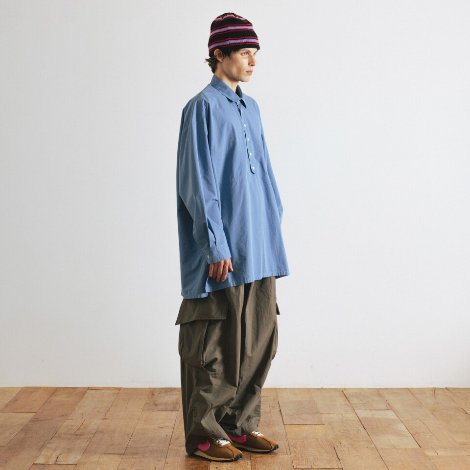 側開衩套頭襯衫 Pullover Side Slit Shirt