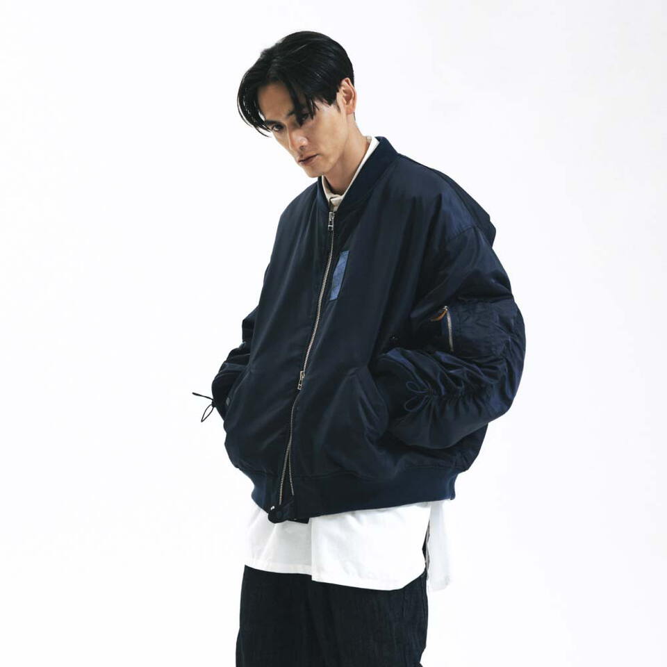 AGL1107-252 抽皺飛行外套 Trooper Shirring MA 1 Jacket