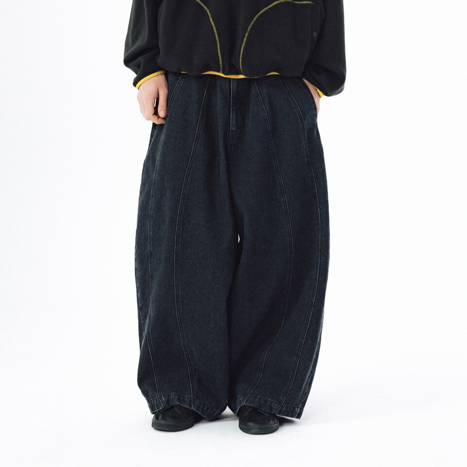 AGL1616-262 水洗繭型牛仔褲 Balloon Iconic Denim Pants