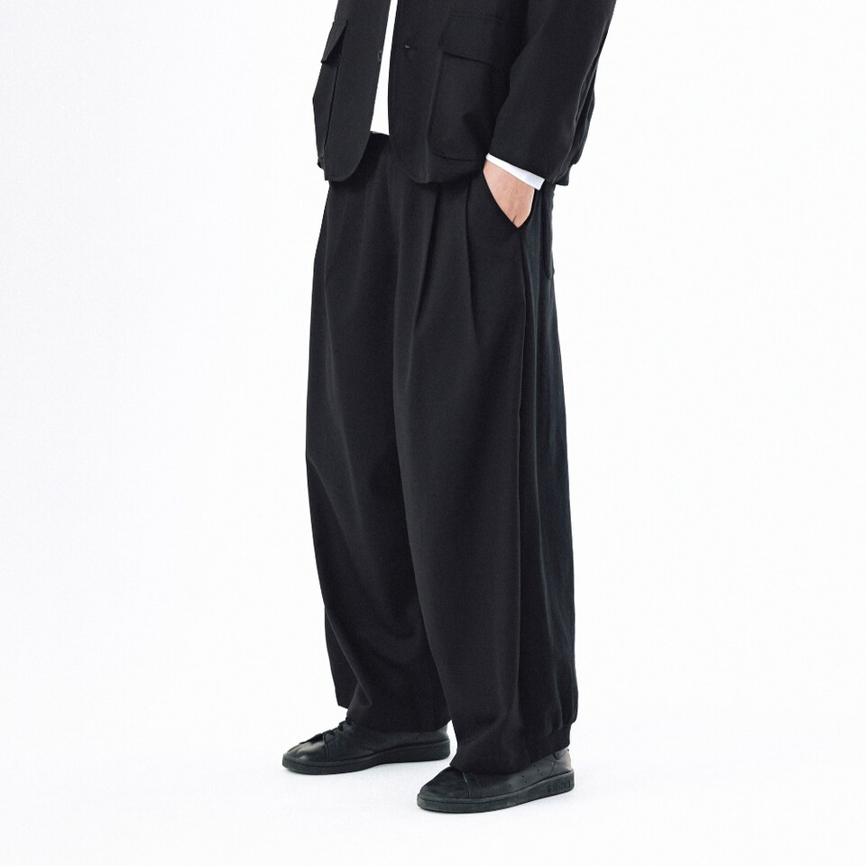 異材質長褲 Mix Structured Trousers