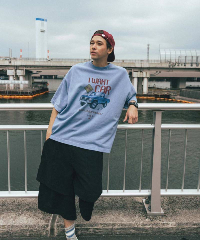 拼接工裝五分褲 Layered Half Fatigue Half Pants