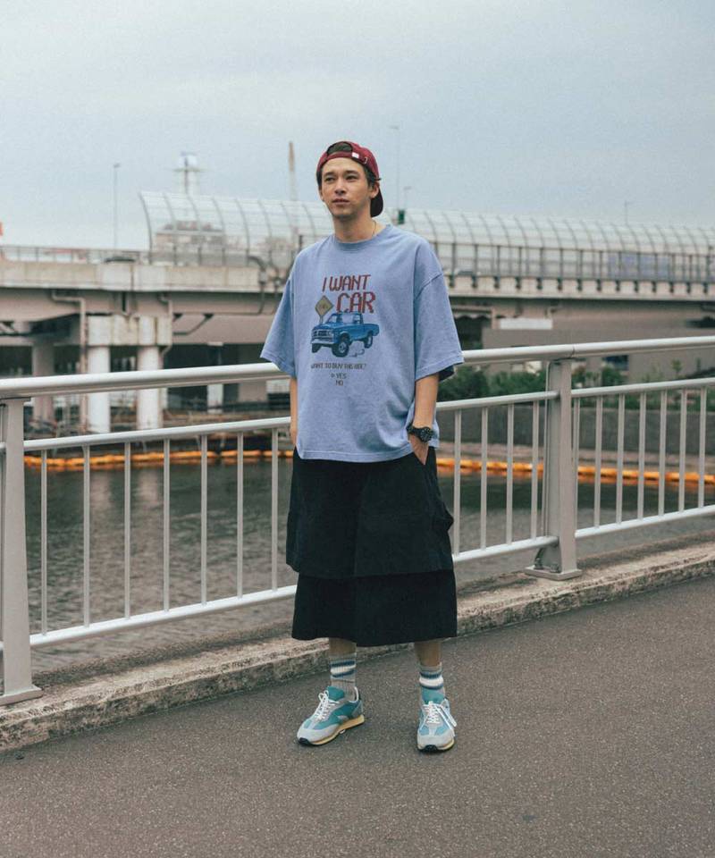 拼接工裝五分褲 Layered Half Fatigue Half Pants