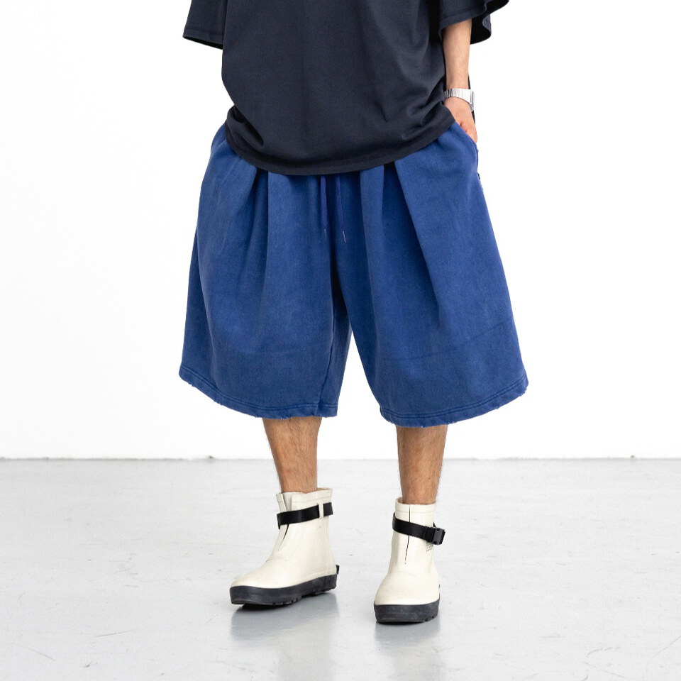 AGL1710-262 打褶休閒短褲 Cross Pleated Sweat Shorts