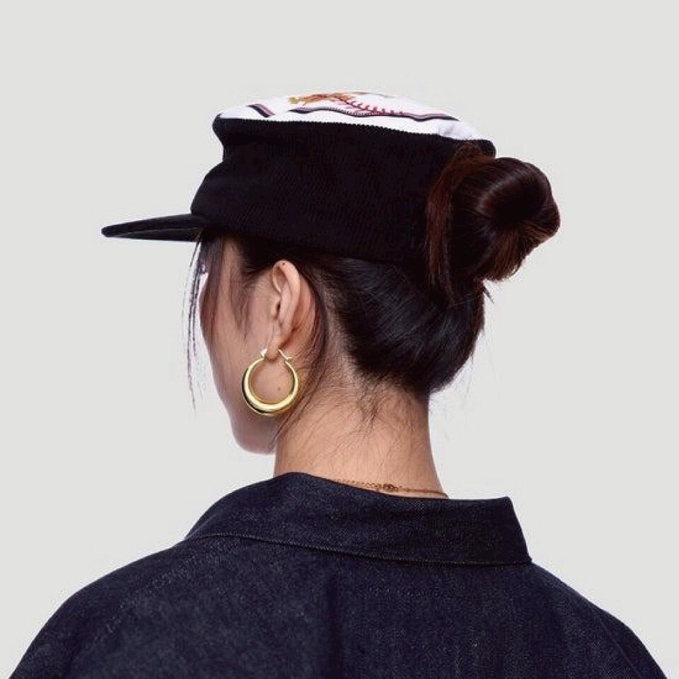 燈芯絨藥盒帽 Corduroy Patchwork Pillbox Cap 燈芯絨