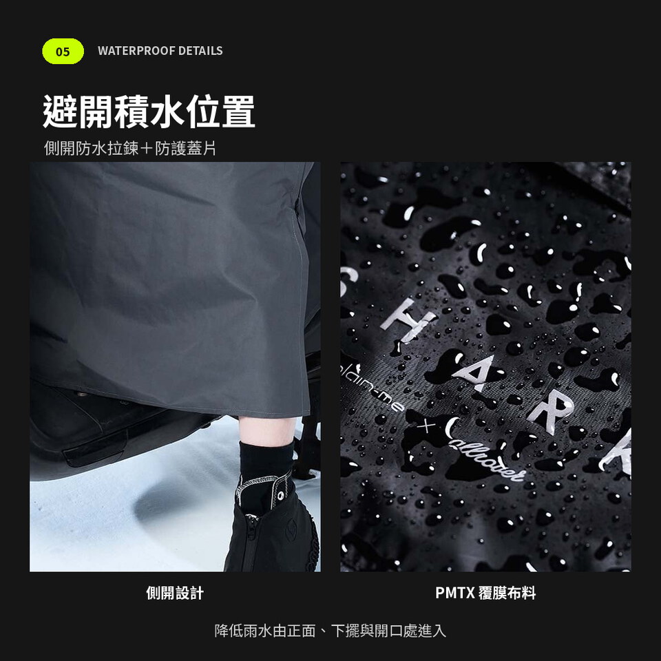鯊魚衣 SHARK™ 鰓室透氣機能雨衣