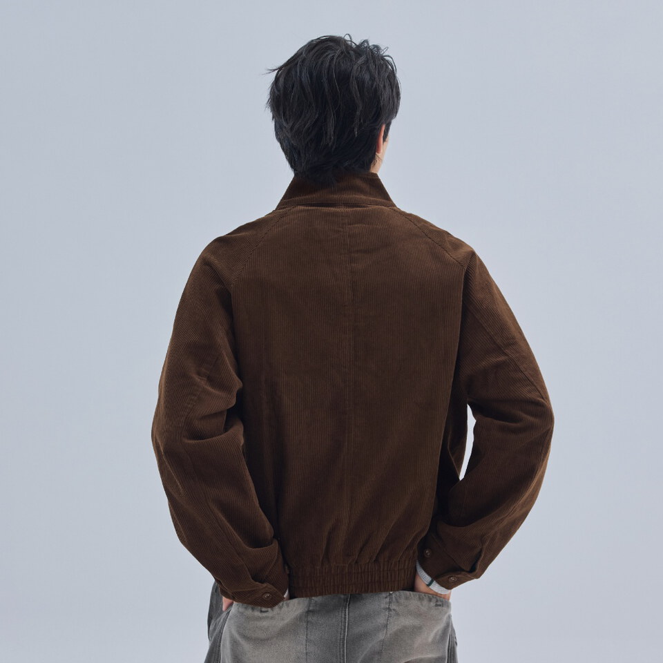 melsign聯名燈芯絨哈靈頓外套