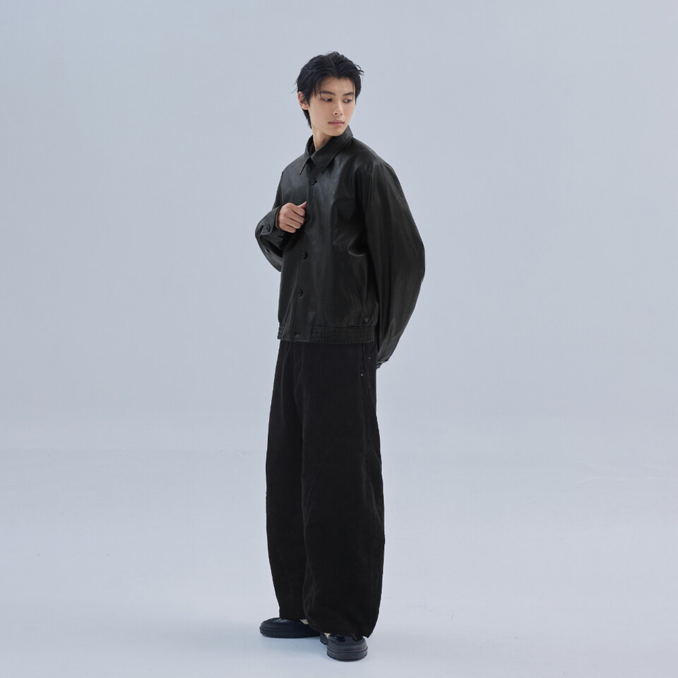 melsign聯名皮質夾克外套
