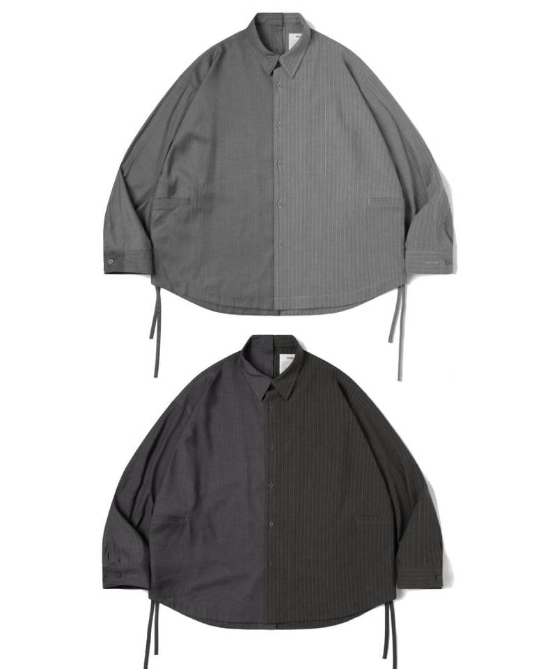 “Half Day” Pinstripe Shirt 西料條紋可拆襯衫