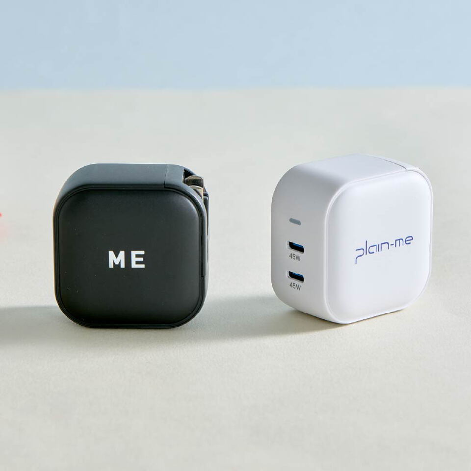 小P社長GaN 45W Type-C雙孔充電頭