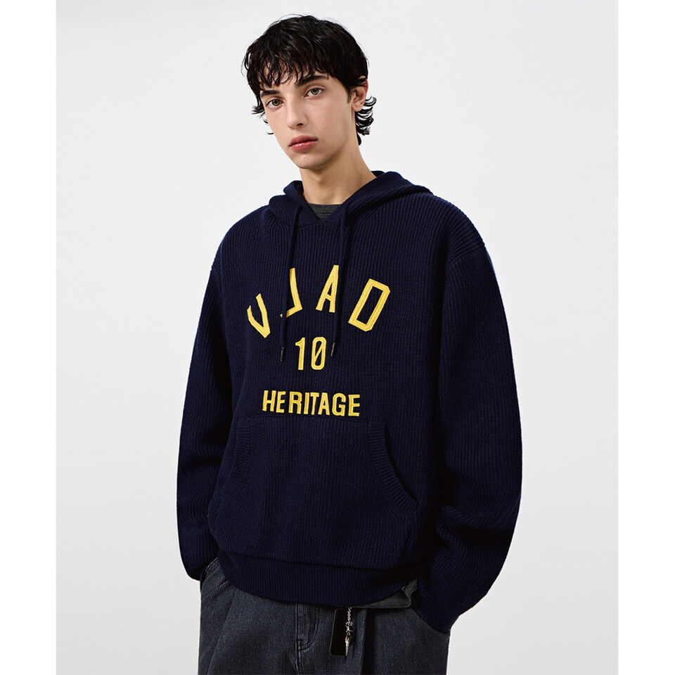 DMB0017-252 連帽上衣 VLAD APPLIQUE LOGO KNIT HOODED T-SHIRT
