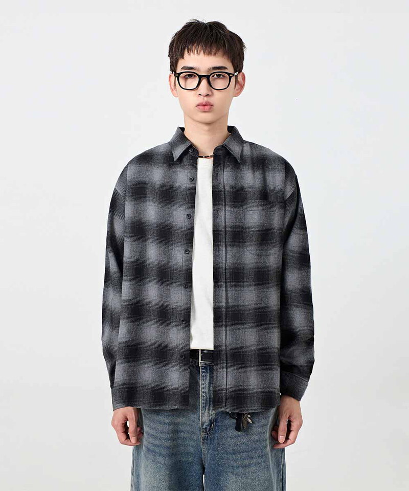 DMB0244-252 格紋襯衫 ESSENTIAL All-Sunday POCKET SHIRT