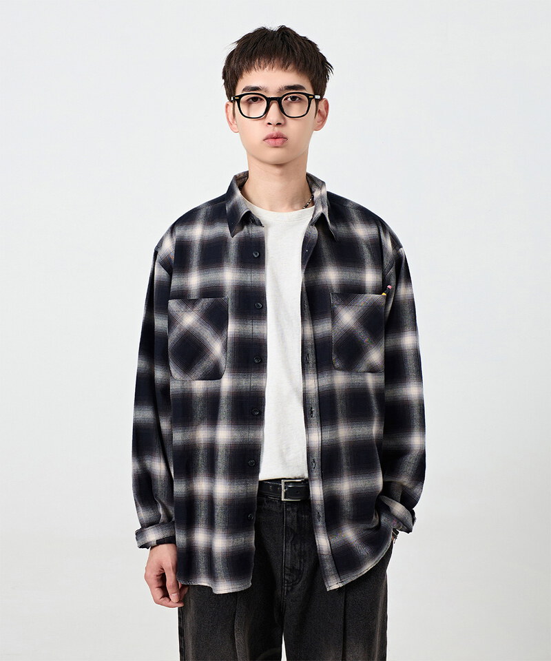 DMB0245-252 格紋口袋襯衫 ESSENTIAL All-Sunday POCKET SHIRT