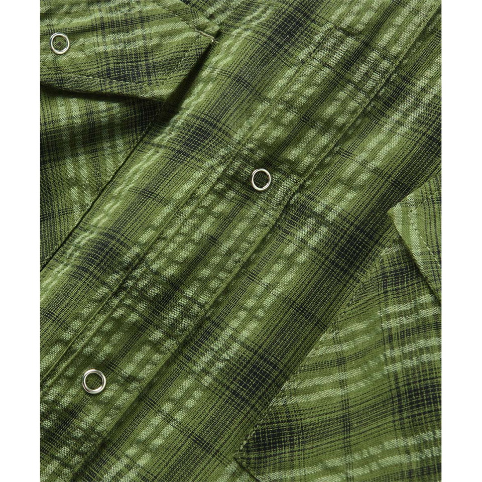 口袋格紋襯衫 ASI WRINKLE CHECK WESTERN SHIRT