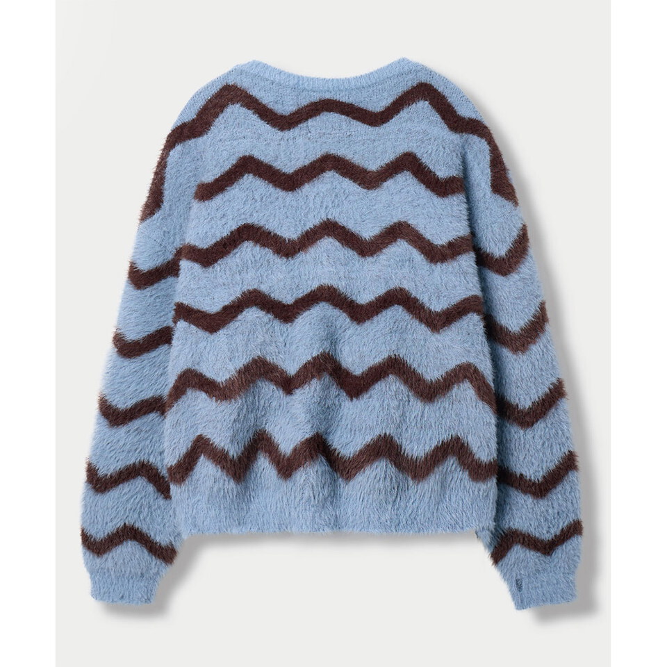 針織上衣 ESSENTIAL HAIRY ROUND KNIT WAVE