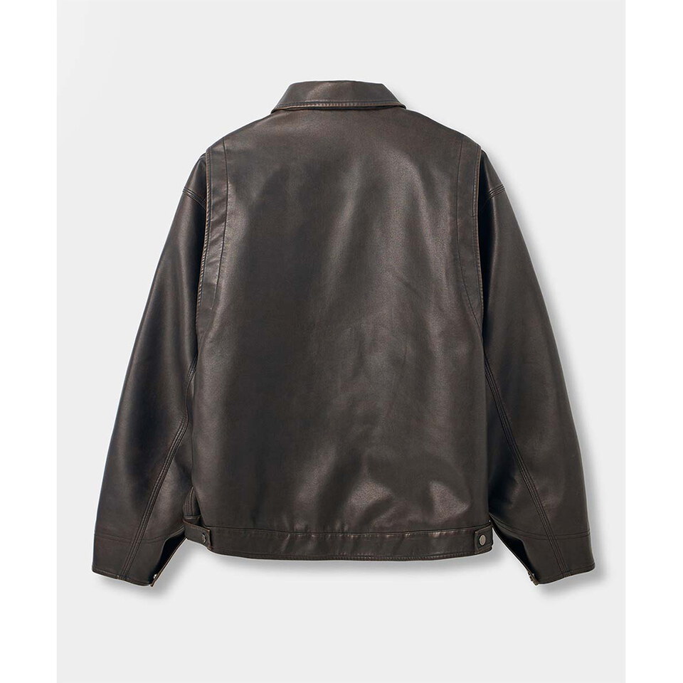 仿皮革工裝外套 FAUX LEATHER DETROIT WORK JACKET