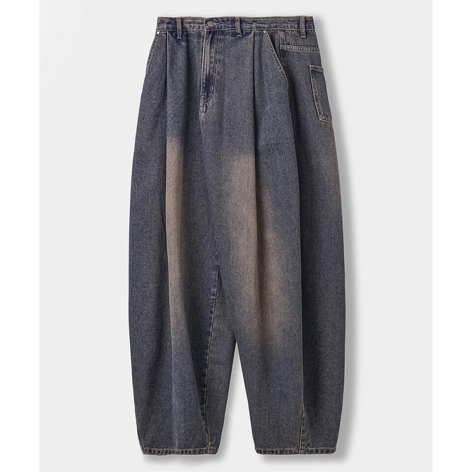 氣球牛仔褲 ASI ESSENTIAL CURVED BALLOON DENIM PANTS