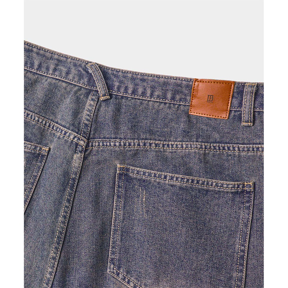 氣球牛仔褲 ASI ESSENTIAL CURVED BALLOON DENIM PANTS