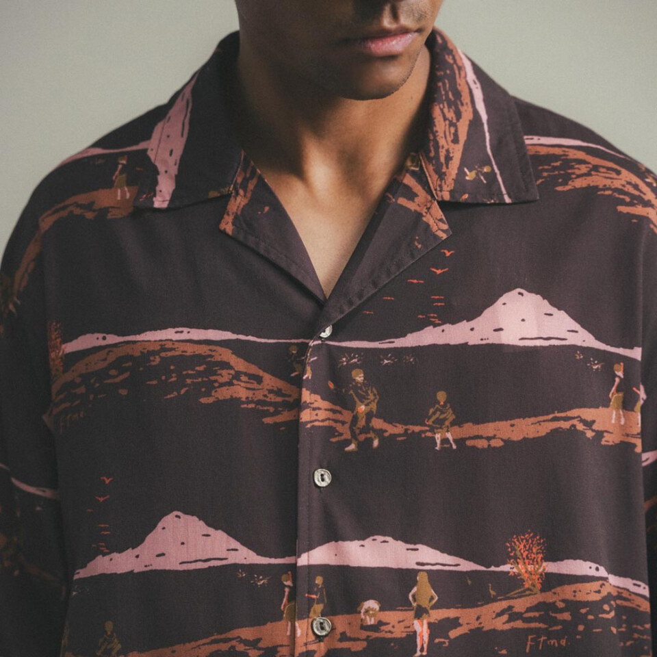 石紋開領襯衫 Pebble Shirt