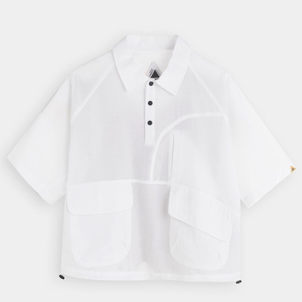 泡泡紗寬版襯衫 Raglan Easy Overshirt