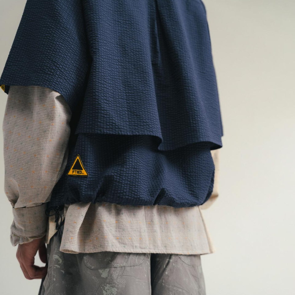 泡泡紗寬版襯衫 Raglan Easy Overshirt