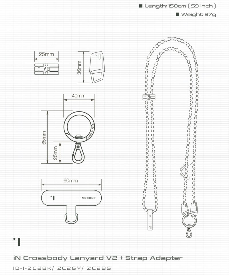 iN手機掛繩 iN Crossbody Lanyard Vol.2