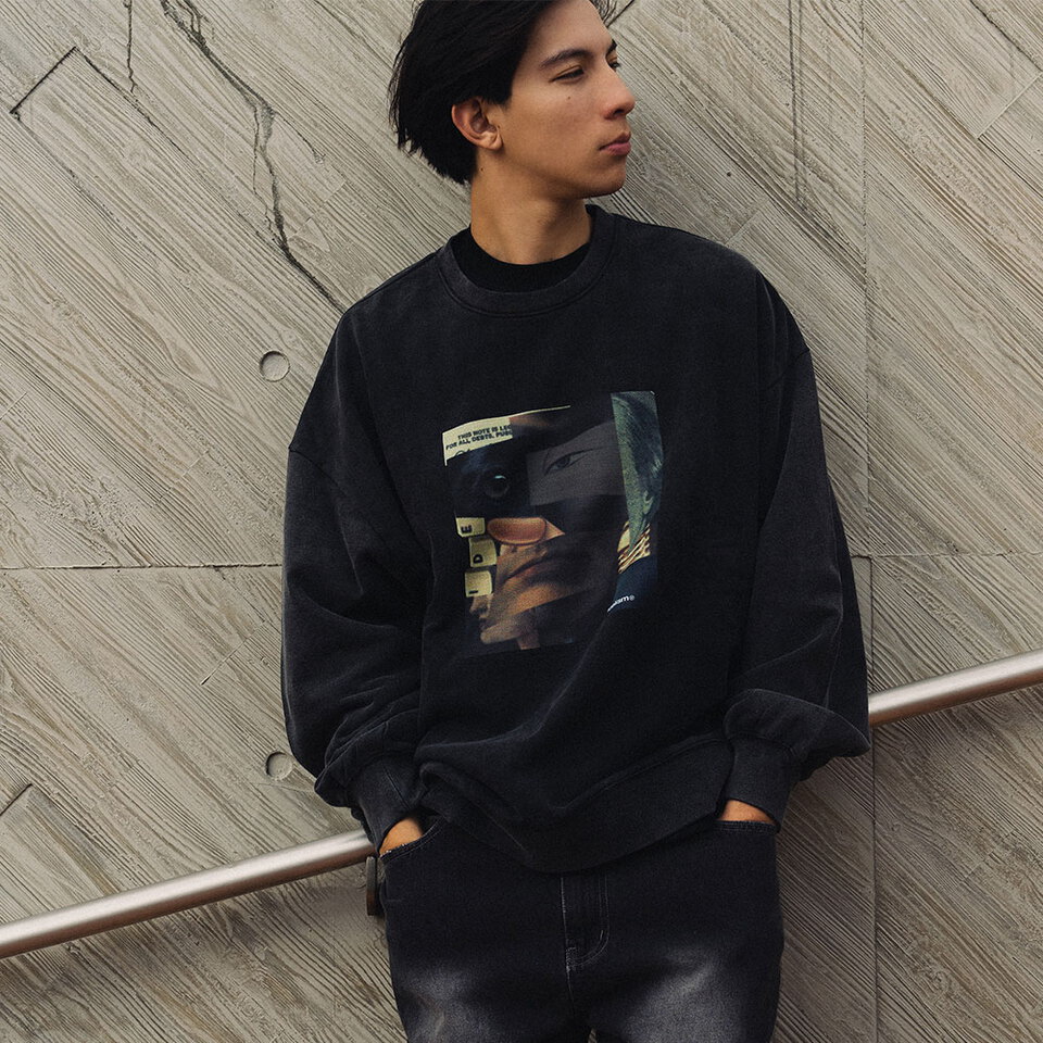 拼接大學TEE Collage Sweatshirt