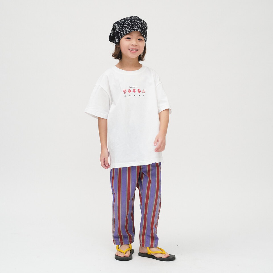 防曬涼感 早餐店菜單小童TEE2.0