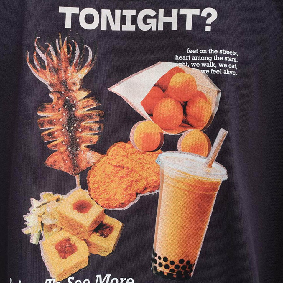 防曬涼感 夜市食物圖鑑TEE2.0