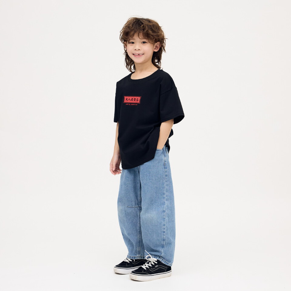 防曬涼感 大人夜食店菜單小童TEE2.0