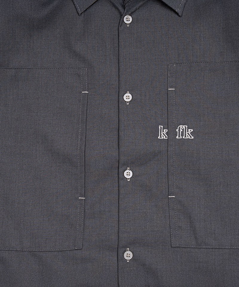 KFK 親膚混紡刺繡口袋襯衫 SS Pocket Shirt